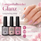 Preview: 3er UV Nagellack Set - Nail Polish Holo Diamond Glitter